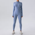High Elastic Zipper Yoga Jumpsuit Women